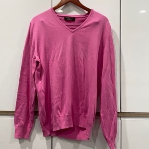 ZARA men’s light weight sweater. Size L in pink.